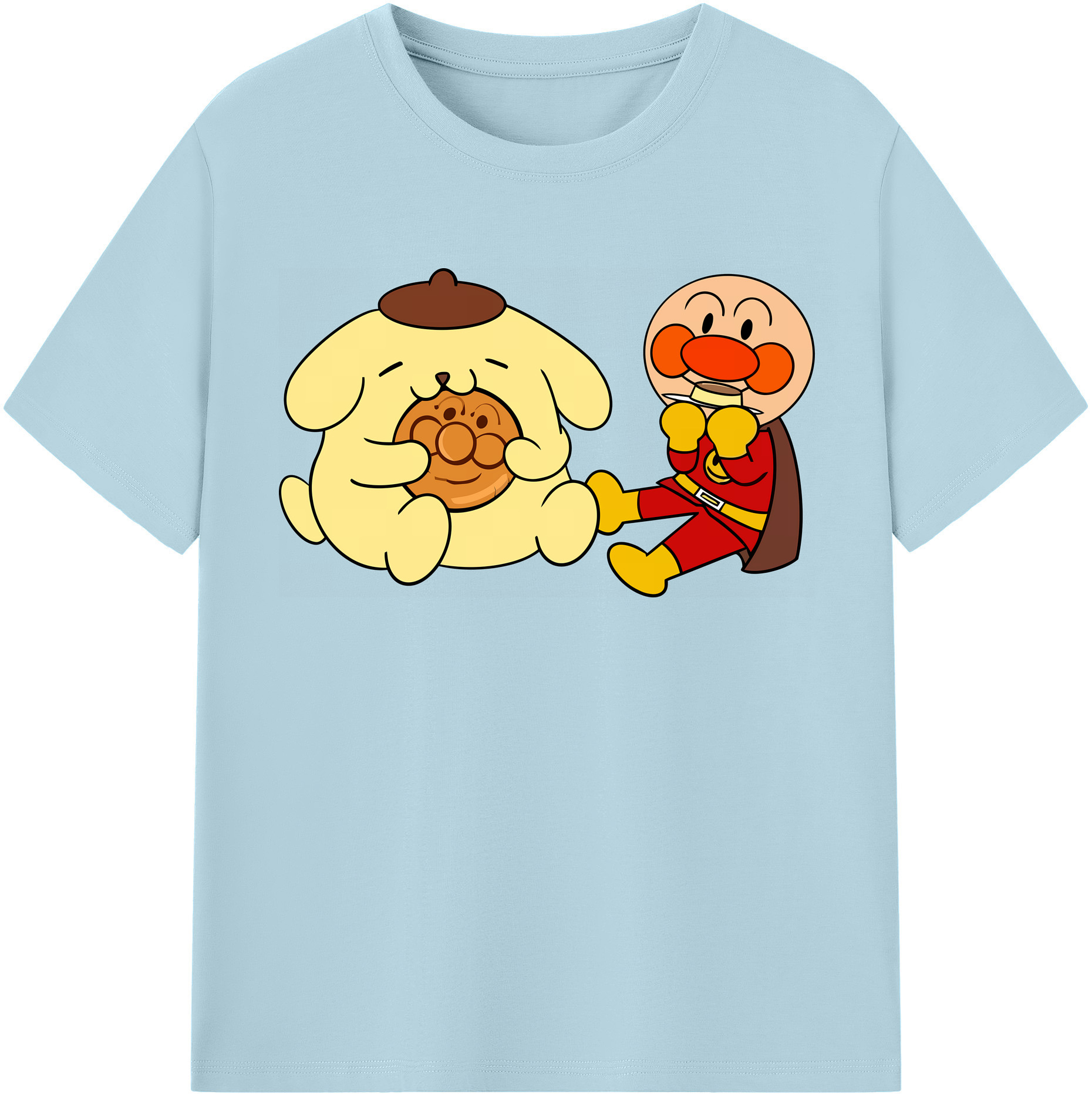 （画像用） アンパンマン Anpanman 綿100％半袖Tシャツ（フロントプリント）